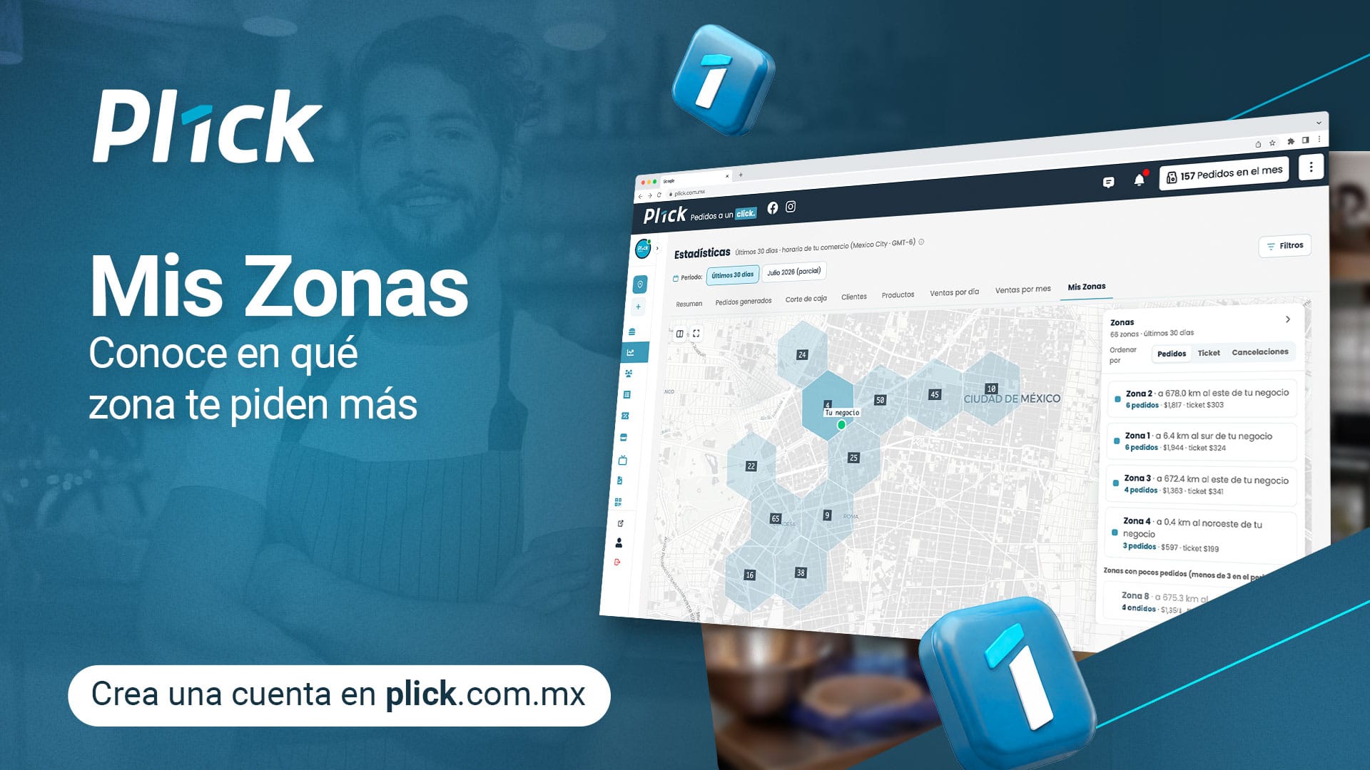 Mis Zonas: conoce dónde vendes más por envío a domicilio